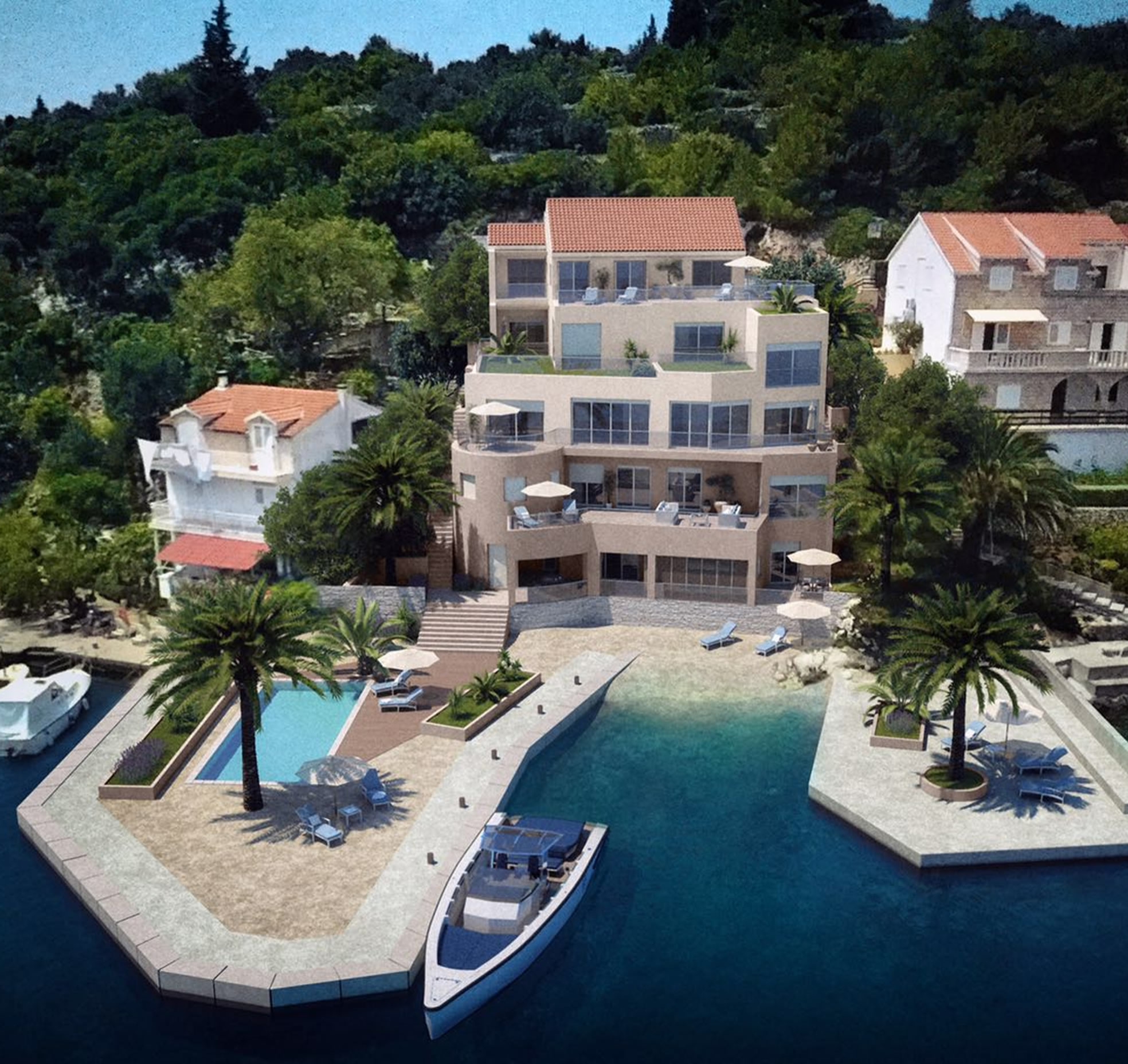 Apartment building Racisce Korcula